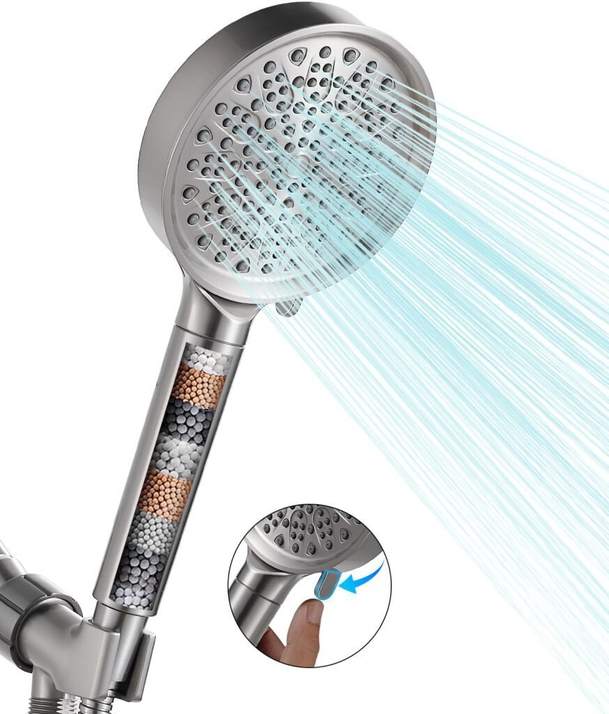 Cobbe Filtered Shower Head with Handheld
cabelo ressecado
queda de cabelo
troca chuveiro
como reduzir queda de cabelo